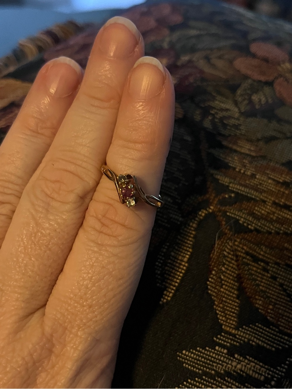 Vintage 14k Gold 3-Stone Ring